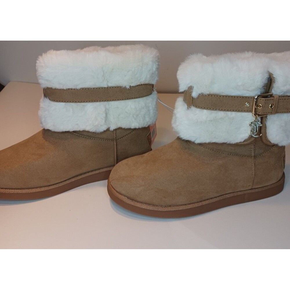 Juicy Couture Womans Size 7 Koala Boot Natural Winter Boots New With Tag